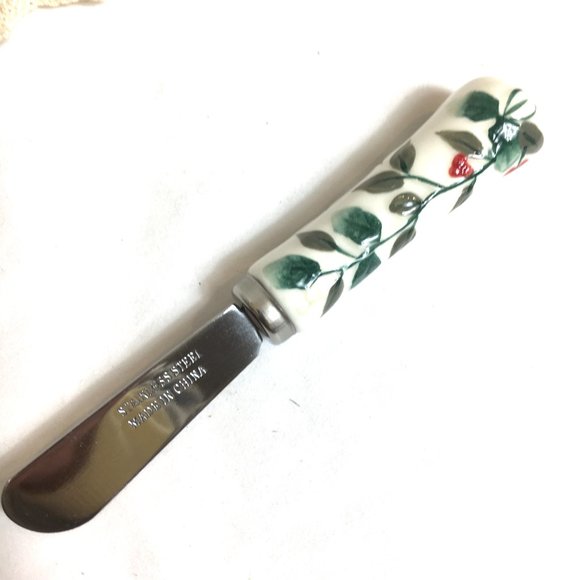 PFALTZGRAFF Winterberry Dip Mix Bowl + Knife Spreader Set - Picture 10 of 14